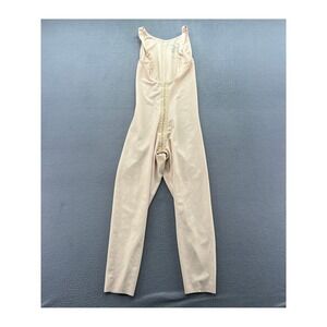 Marena Recovery Compression Bodysuit Size Medium Beige Hook Eye Open Crotch